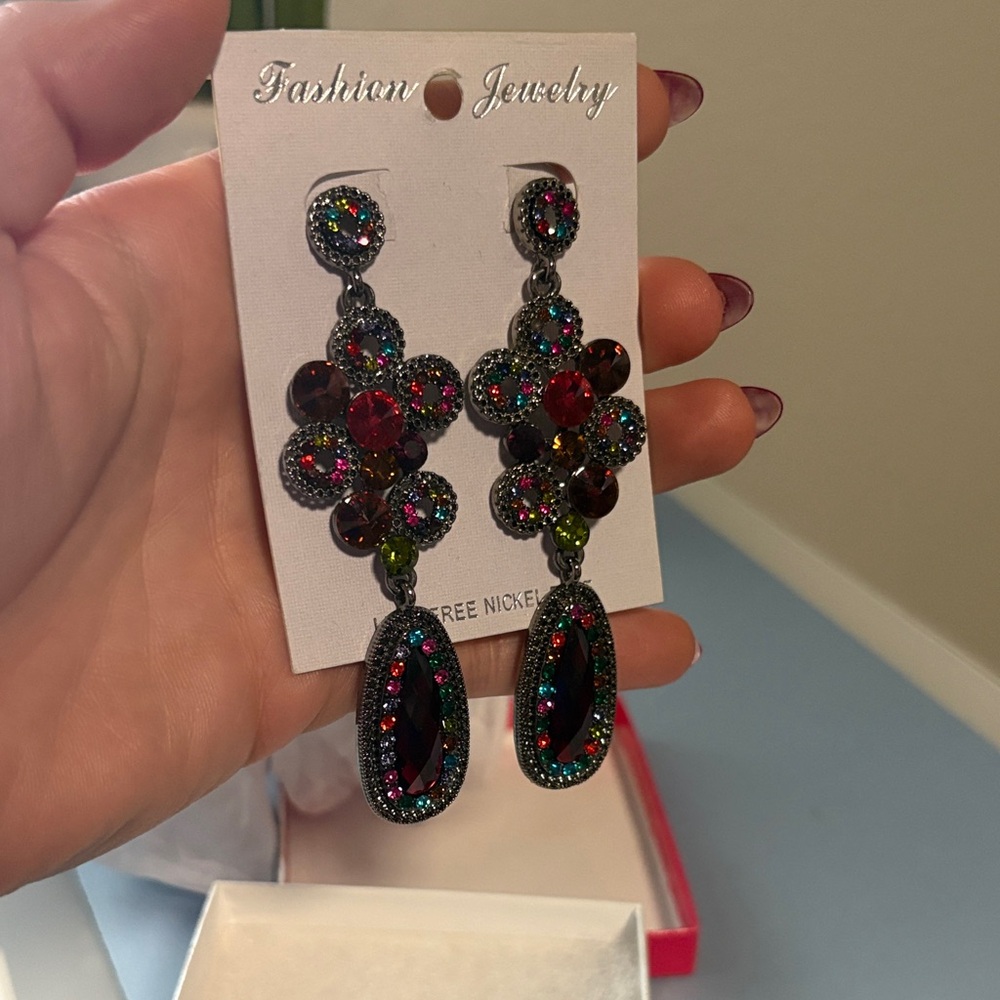Multicolor Statement Earrings
